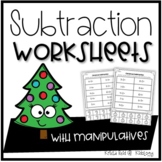 Christmas Subtraction Worksheets | Winter Math