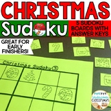 Christmas Sudoku Set: December Early Finishers|Christmas A