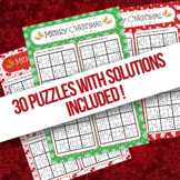 Christmas Sudoku for Kids - Easy, Medium, & Hard levels - 