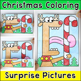 Christmas Coloring Pages - Surprise Pictures incl. Reindee