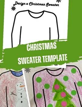 Christmas Sweater Design Template by Education Vibe TPT