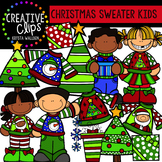 Christmas Sweater Kids - Christmas Clipart {Creative Clips
