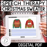 Christmas Sweater Speech Therapy Activities Articulation &