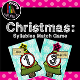 Christmas Syllable Match Game