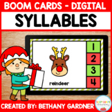 Christmas Syllables - Boom Cards - Distance Learning - Digital