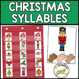 Christmas Syllables, Phonological Awareness, Literacy Cent