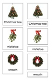 Christmas Symbols (3 Part Montessori Cards)