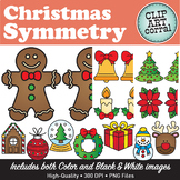 Christmas Symmetry Math Clip Art