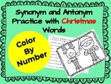 Christmas Synonym and Antonym Color by Number