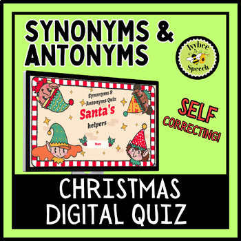 Preview of Christmas Synonyms and Antonyms Digital Fun