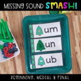 Christmas TREE Missing Sound CVC SMASH Cards - Morning Wor