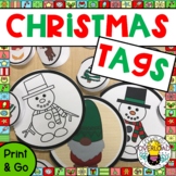 Christmas Tags:  Printable holiday tags and cards in color