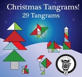 Christmas / Winter Holiday Tangram Set - 29 Different Tang