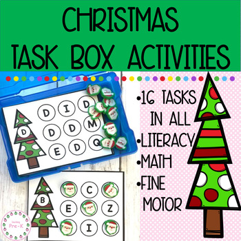 Preview of Christmas Task Box Activities For PreK and Preschool
