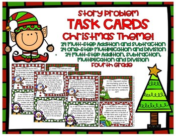 Christmas Task Cards: Fourth Grade By Miss V In Elementary 