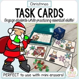 Christmas Task Cards | Mini Eraser Activities for December