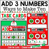 First Grade Christmas Stations  Add 3 Numbers – Ways to Make Ten