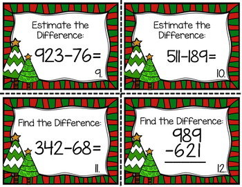 Christmas Task Cards for 3rd Grade Math by Kayla Graves | TpT