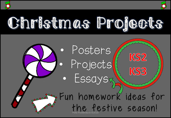 Preview of Christmas Task Cards for Projects