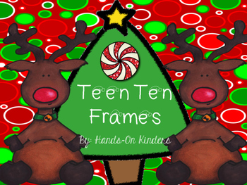 Preview of Christmas Teen Ten Frame Center