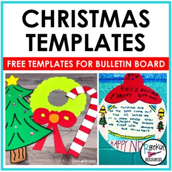 Preview of FREE Christmas Templates for Bulletin Boards