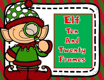 Preview of Christmas Ten and Twenty Frame Math Center