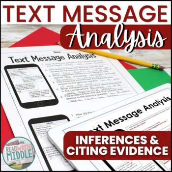 Preview of Christmas Text Message Analysis Inferencing and Citing Evidence