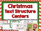 Christmas Text Structure Reading Centers - Compare Contras