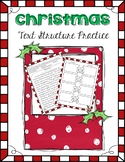 Christmas Text Structure Worksheets