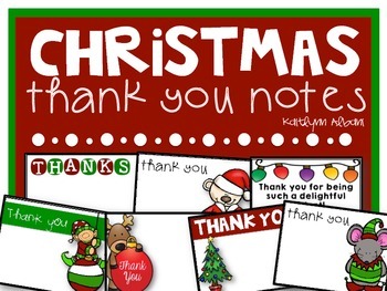 Preview of Christmas Thank You Cards