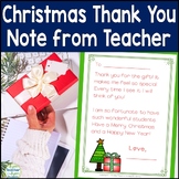 Christmas Thank You Notes | Christmas Thank You Card from 