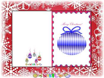 Preview of Christmas Activities - Christmas - Christmas Thank You Cards - Clipart