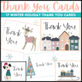 Christmas Thank You Cards - Winter Holiday Theme