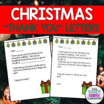 Preview of Christmas Thank You Letter to Students