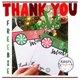 Christmas Thank You Notes for Winter - Free