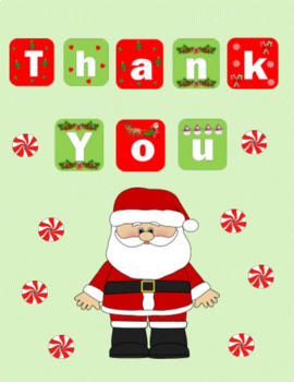 Preview of Christmas Thank You Quarter-fold Card