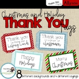 Christmas Thank You Tags for Volunteers