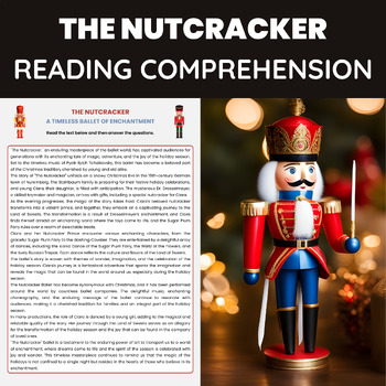 Preview of Christmas The Nutcracker Reading Comprehension Worksheets