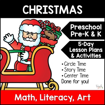 Preview of Christmas Theme Activities for Preschool & PreK - Lesson Plans