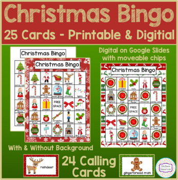 Christmas Bingo - Digital & Printable By Zayzee's Classroom 