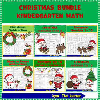 Preview of Christmas Theme  Bundle | Kindergarten Math