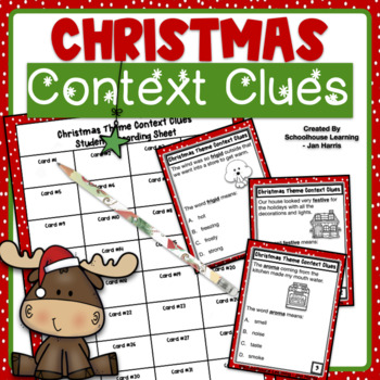 Preview of Christmas Theme Context Clues To Build Vocabulary