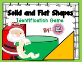 Christmas Theme Flat and Solid Shape Identification Game