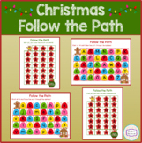 Christmas Follow The Path of Letter & Number Maze