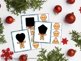 Christmas Theme - Gingerbread Man 2D Shape Matching Clip C