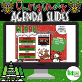 Agenda Slides Templates Christmas Themed│GOOGLE SLIDES │PO