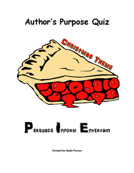 Author's Purpose Quiz 1