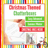 Christmas Themed Chatterbox Vocabulary Game with Christmas Jokes