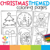 Christmas Themed Coloring Sheets | Multiple Designs Included