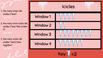 Preview of Christmas Themed Data and Graphing  - Pictographs with Questions!